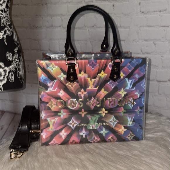 Louis Vuitton Shopping Bag made into an UPCYCLED & INSPIRED Tote - Picture 3 of 5